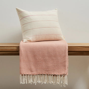 Pillow + Throw Combo - Dusty Rose