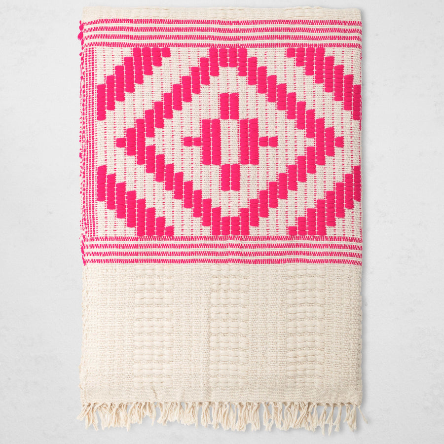 Hot Pink Throw Bolé Road Textiles