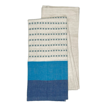 Accra Shower Curtain Azure/Light Blue - Production Sample
