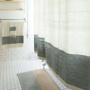 Karo Shower Curtain - Sable