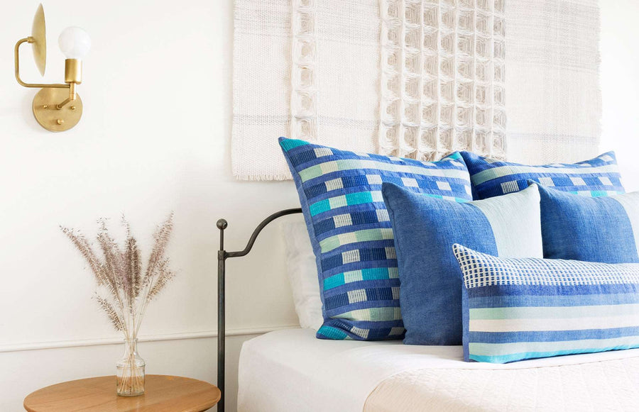 Coordinated Pillows - Azure