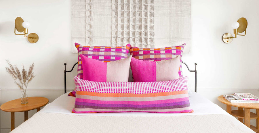 Coordinated Pillows - Cerise