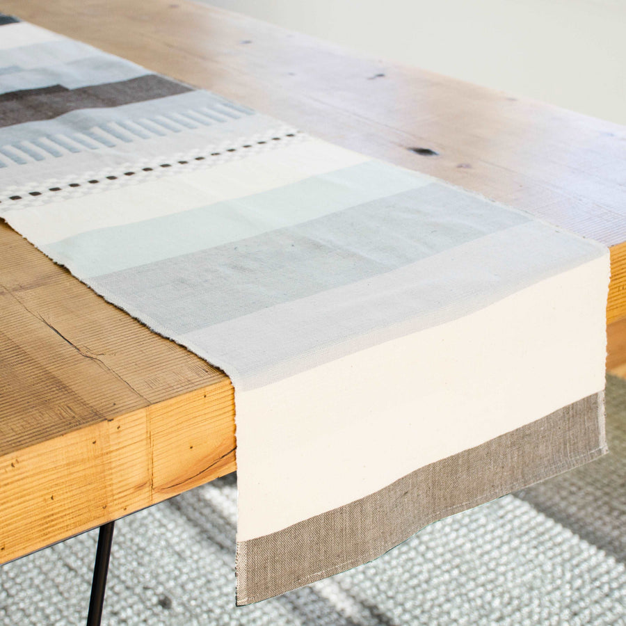 Runner Textiles Images Gray, White and Black Bohemian Modern Runner | Bolé Road Textiles