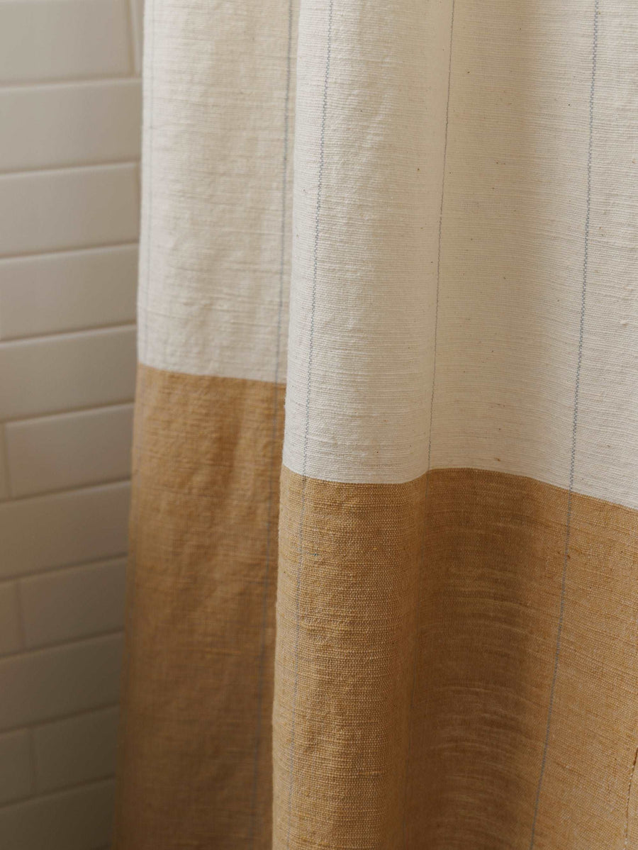 Karo Shower Curtain - Sand