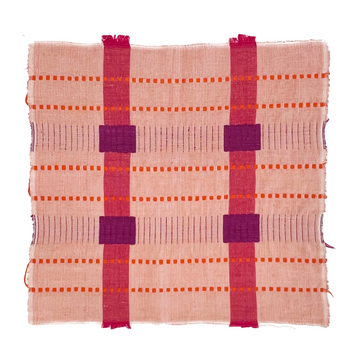 Massawa Pillow Cover - Coral/Fuchsia - Production Sample