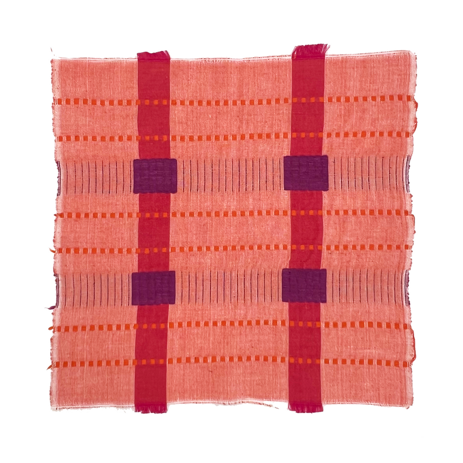 Massawa Pillow Cover - Blush/Fuchsia - Production Sample