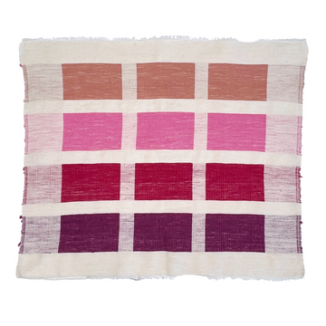 Mombasa Pillow Cover - Natural/Pink - Production Sample