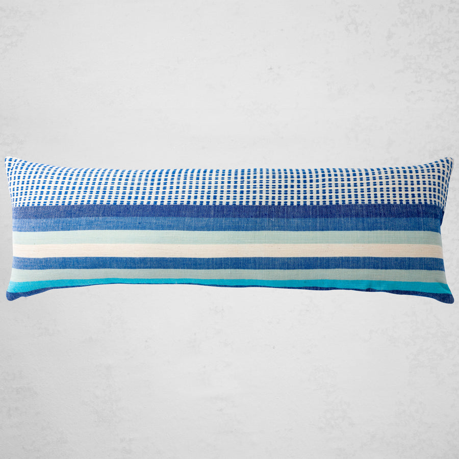 Suri Lumbar Pillow - Azure
