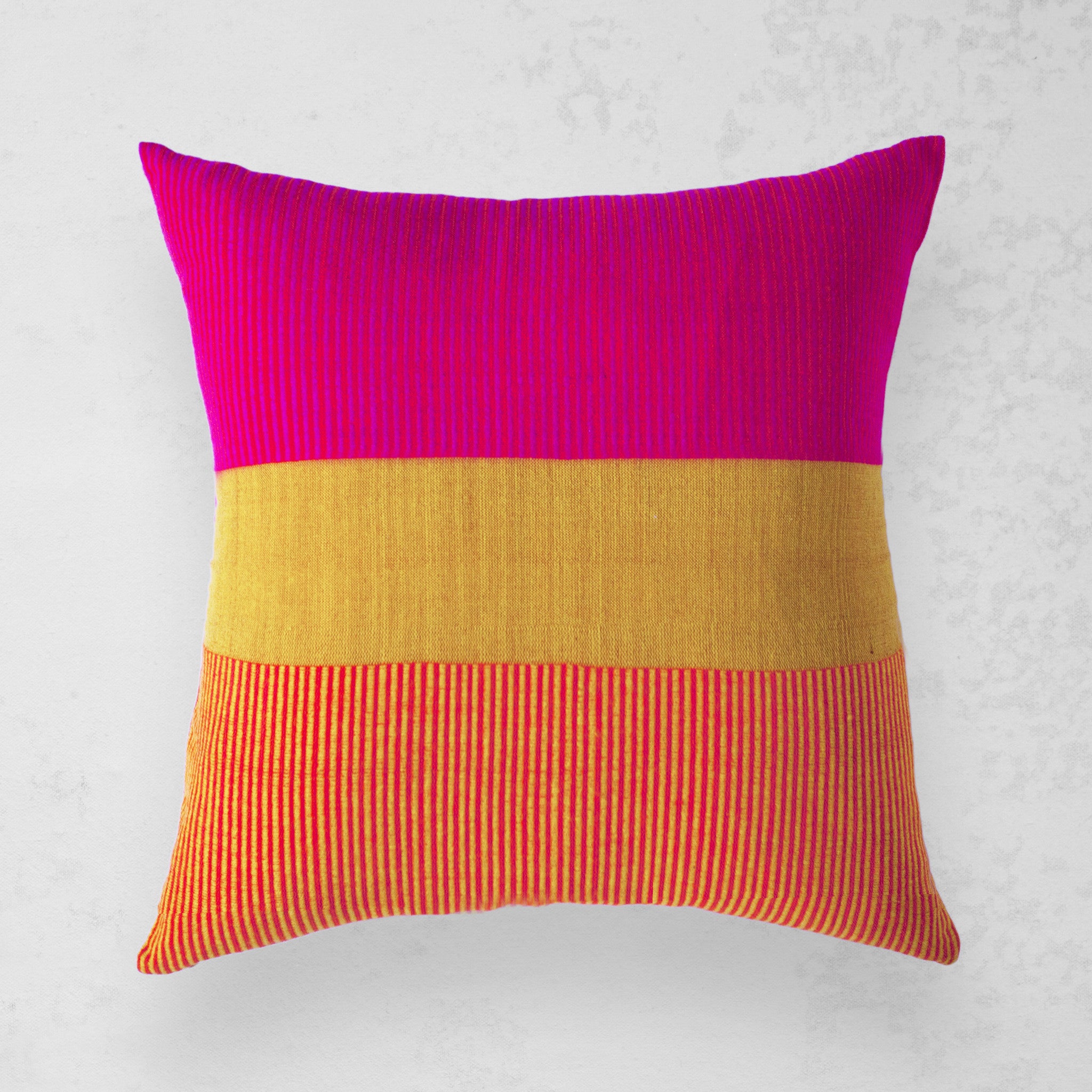 Pink and yellow pillow clearance